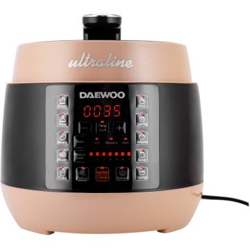 Multicooker Daewoo DPC900C Ultraline, 900 W, 5 l, 10 programe de gatire, Crem